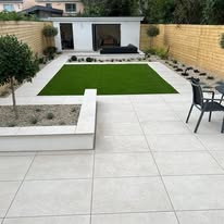 image of new lawn and patio